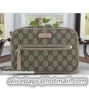 Fashion Gucci Original GG Canvas Shoulder Bag 201447 Nude Pink