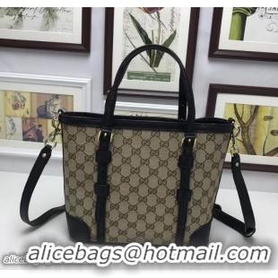 Fashion Gucci Original GG Canvas Tote Small Bag 387603 Black