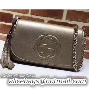 Sumptuous Gucci Soho Leather Shoulde Bag 336752 Gold