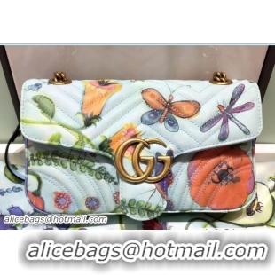 1:1 aaaaa Gucci Unskilled Worker GG Marmont Shoulder Small Bag 443497 Jeanie's Garden 2018