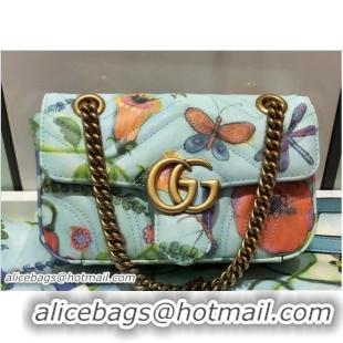 1:1 Gucci Unskilled Worker GG Marmont Mini Chain Shoulder Bag 446744 Jeanie's Garden 2018