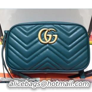 Discount Gucci GG Marmont Matelassé Chevron Shoulder Small Bag 447632 Green 2018