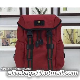 Top Design Gucci Techno Canvas Techpack Backpack Small Bag 478327 Red 2018