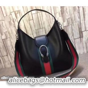 Discount Gucci Dionysus Web Medium Hobo Bag 446687 Black 2018