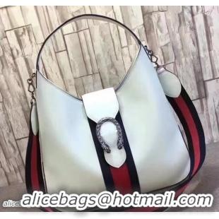 Popular Style Gucci Dionysus Web Medium Hobo Bag 446687 White 2018