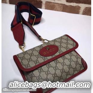 Classic Hot Gucci GucciTotem Web GG Supreme Messenger Bag 489617 Red 2018