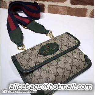 Good Looking Gucci GucciTotem Web GG Supreme Messenger Bag 489617 Green 2018