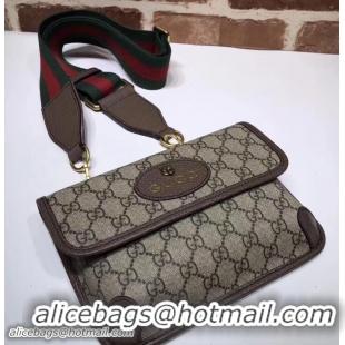 Fashion Luxury Gucci GucciTotem Web GG Supreme Messenger Bag 489617 Brown 2018