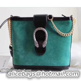 Feminine Gucci Suede Dionysus Medium Bucket Bag 499622 Green 2018