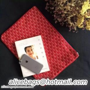 Discount Goyard New Design Ipad Bag Large Size 020113 Red