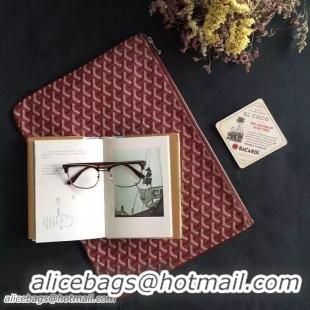 Promotional Goyard New Design Ipad Bag Large Size 020113 Bungundy