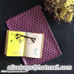 Hot Sell Goyard New Design Ipad Bag Large Size 020113 Purple