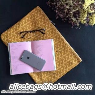 Good Quality Goyard New Design Ipad Bag Large Size 020113 Yellow