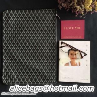 Popular Style Goyard New Design Ipad Bag Medium Size 020113 Black