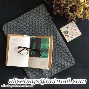 Shop Cheap Goyard New Design Ipad Bag Large Size 020113 Dark Grey