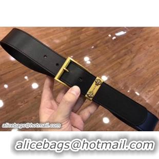 Well Crafted Gucci Width 38mm Leather Belt With Bees 495122 Black with Gold Hardware 2018