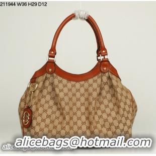 High Quality Gucci Sukey Original GG Canvas Tote Bag 211944 Brown