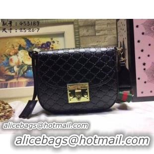 Top Design Charming Gucci GG Canvas Shoulder Bag 453189 Black