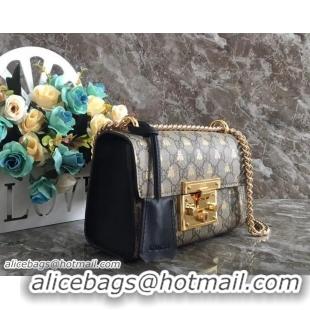 Sumptuous Gucci Padlock GG Supreme Bees Shoulder Small Bag 409487 2018