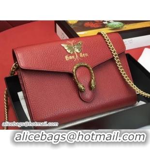 Low Cost Gucci Garden Dionysus Mini Chain Wallet Bag 516920 Butterfly Red 2018