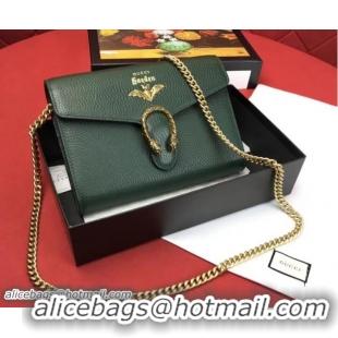 Classic Hot Gucci Garden Dionysus Mini Chain Wallet Bag 516920 Bat Dark Green 2018