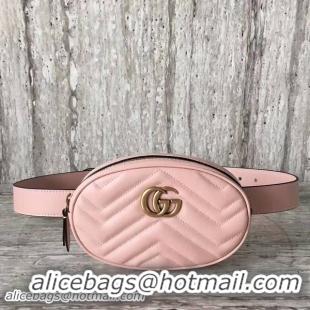 Hot Sale Gucci GG Marmont Quilted Leather Bag 476434 Pink