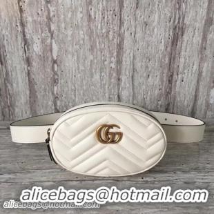 Low Price Gucci GG Marmont Quilted Leather Bag 476434 White