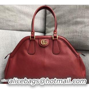 Refined Gucci RE(BELLE) Large Top Handle Bag 515937 Red 2018