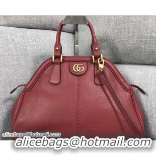 Grade Quality Gucci RE(BELLE) Medium Top Handle Bag 516459 Red 2018