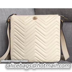 Durable Gucci GG Marmont Messenger Bag 523369 White 2018