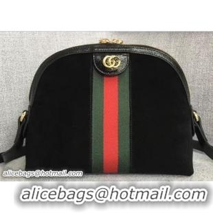 Grade Quality Gucci Domed Shape Ophidia Web GG Small Shoulder Bag 499621 Suede Black 2018