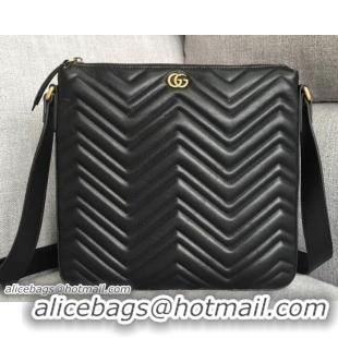 Original Cheap Gucci GG Marmont Messenger Bag 523369 Black 2018