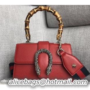 Shop Cheap Gucci Web Shoulder Strap Dionysus Mini Top Handle Bag 523367 Red 2018