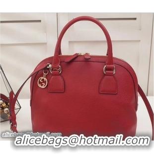 1:1 aaaaa Gucci Dome Interlocking G Charm Convertible Medium Cross Body Bag 449662 Red