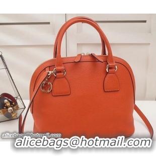 Duplicate Gucci Dome Interlocking G Charm Convertible Medium Cross Body Bag 449662 Orange