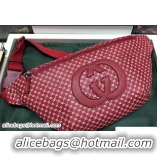 Good Product Gucci GG Leather Gucci-Dapper Dan Belt Bag 536416 Red 2018