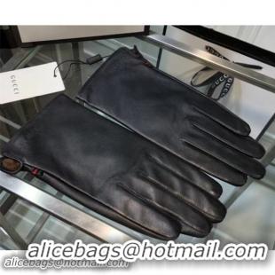 Unique Style Gucci Smooth Lambskin Gloves Black 102001 2018