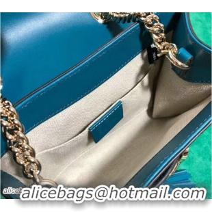 Stylish Gucci GG Guccissima Leather Mini Emily Crossbody Bag 449636 Blue