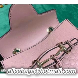 Fashion Luxury Gucci GG Guccissima Leather Mini Emily Crossbody Bag 449636 Pink