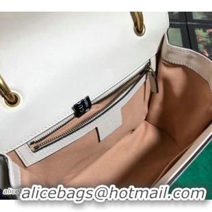 Good Looking Gucci Queen Margaret Leather Shoulder Bag 476542 White