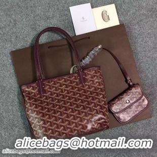 Hot Sell Goyard New Design Anjou Reversible Bag Mini 2398 Bungundy