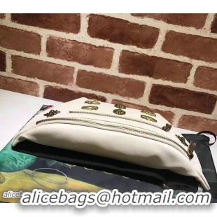 Best Price Gucci Leather Belt Bag 484683 White