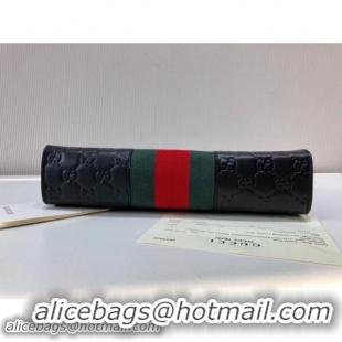 Grade Quality Gucci Men's GG Signature Web Pouch 475316 Black 2018