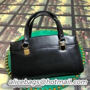 New Style Gucci Arli Large Top Handle Bag 550130 Black 2018