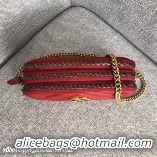 Grade Quality Gucci GG Marmont Mini Chain Bag 546581 Red 2018