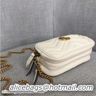 Trendy Design Gucci GG Marmont Mini Chain Bag 546581 White 2018