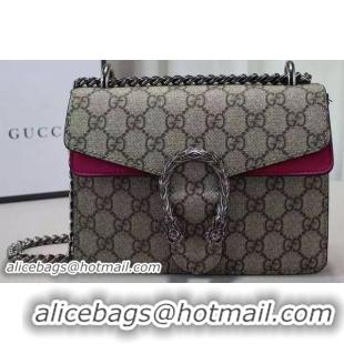 Good Product Gucci Dionysus GG Supreme Shoulder Bag 421970 Rose