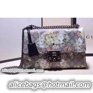 Top Design Gucci Padlock Medium GG Supreme Shoulder Bag 409487 Green