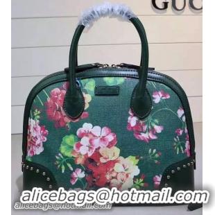 Buy Discount Gucci Original GG Canvas Top Handle Bags 384688 Green