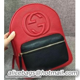 Spot Bulk Cheap GUCCI Soho Leather Chain Backpack 431570 Red